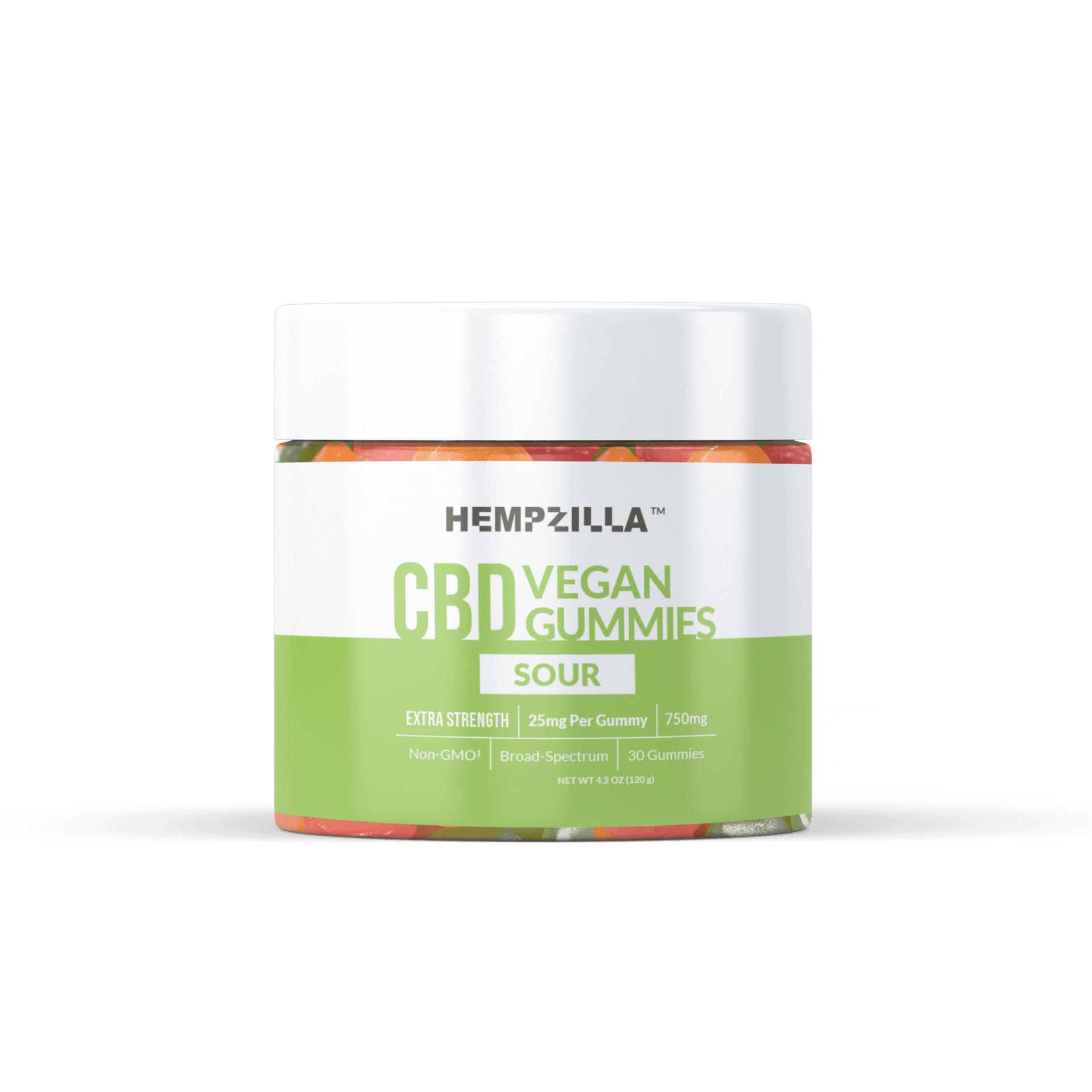 CBD Sour Vegan Gummies – 30 Pack