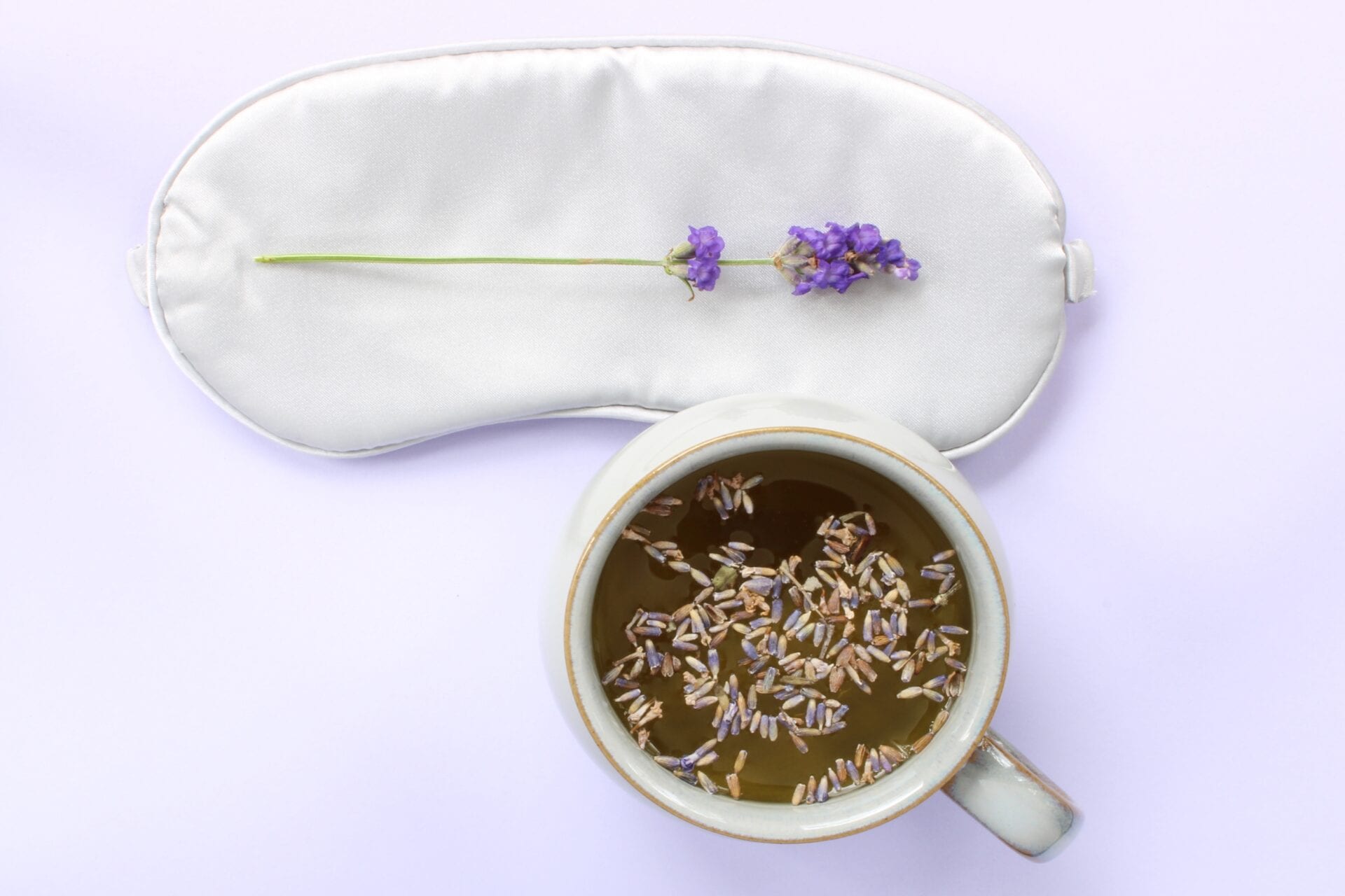 lavender and tea for sleep trouble